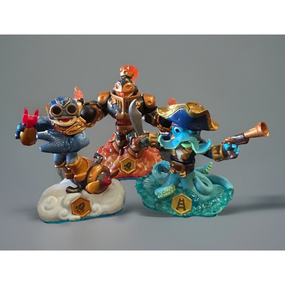 Skylanders Lot of 3 Swapforce Figures Wash Buckler, Boom Jet, Blast Zone